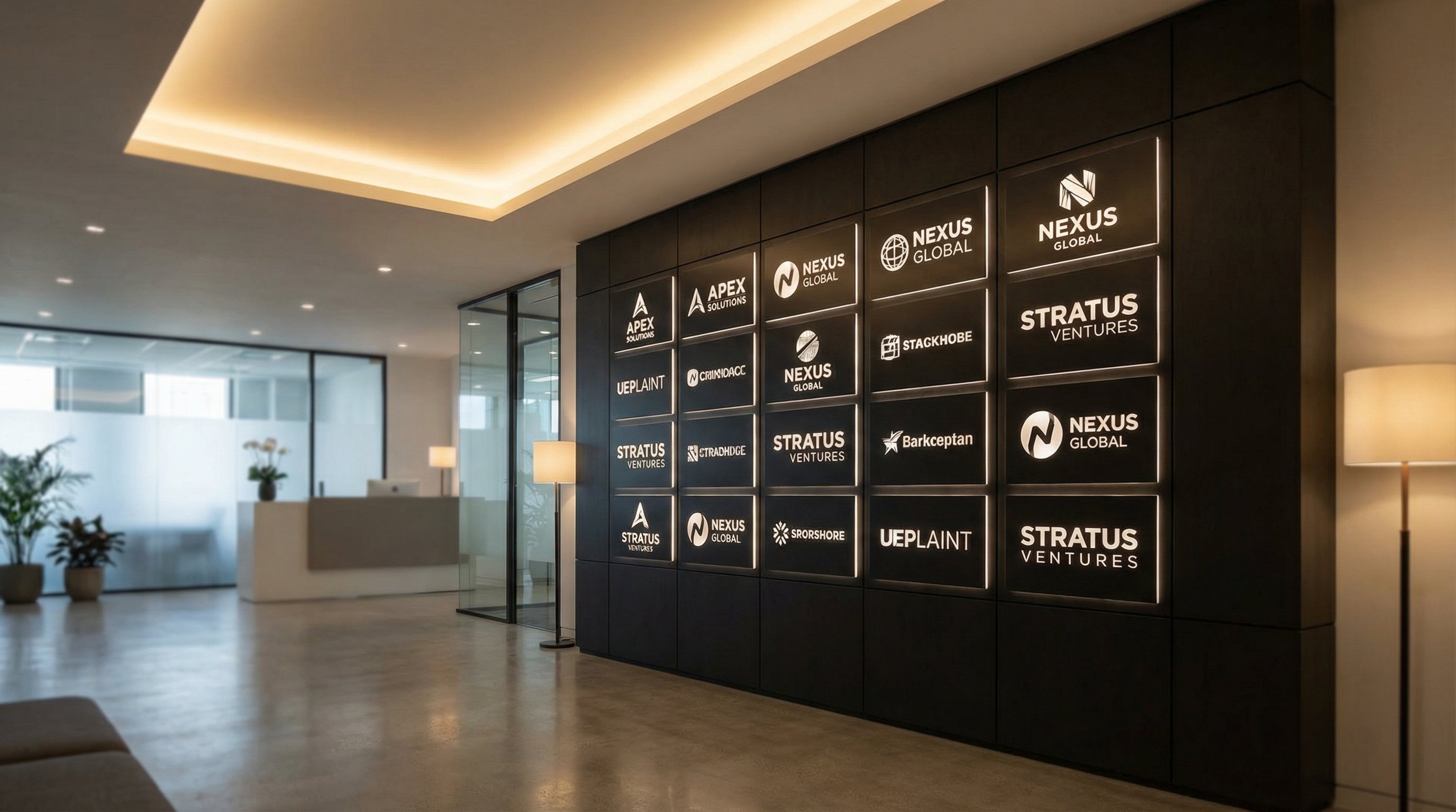 蜜桃传媒合作品牌Logo墙